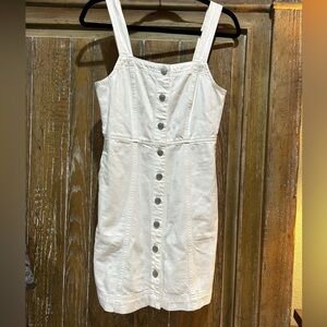 Madewell White Denim Mini Dress